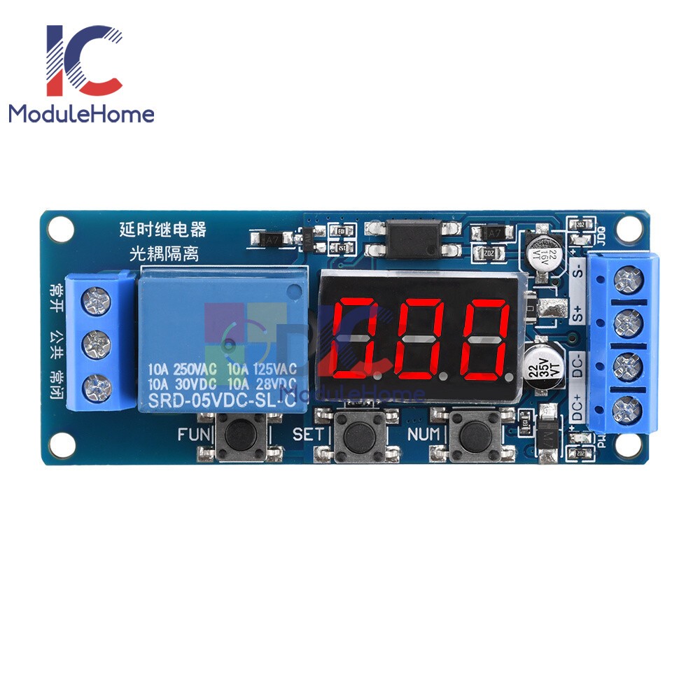 10A Time Relay Module Multi-function Digital Display Delay Start Relay Module
