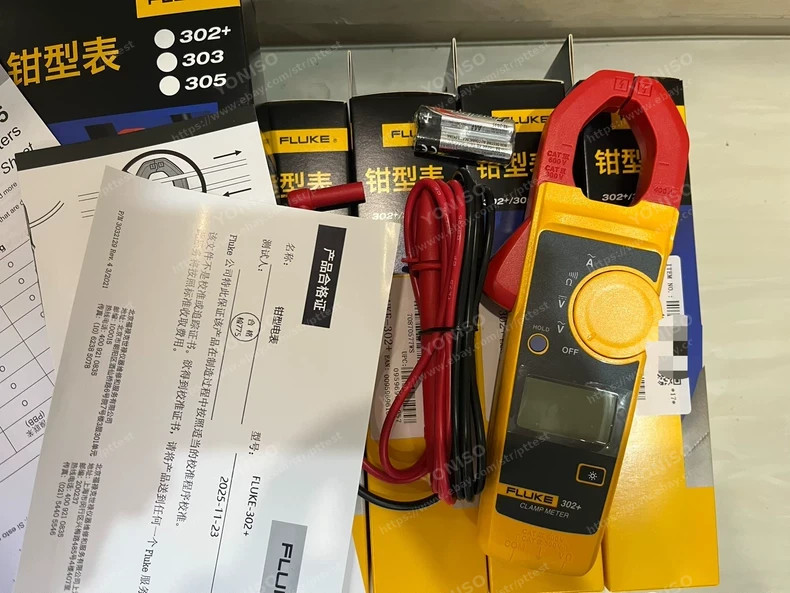 1 PCS Fluke 302+ AC Current AC/DC Voltage Digital Clamp Meter FLUKE 302+ #