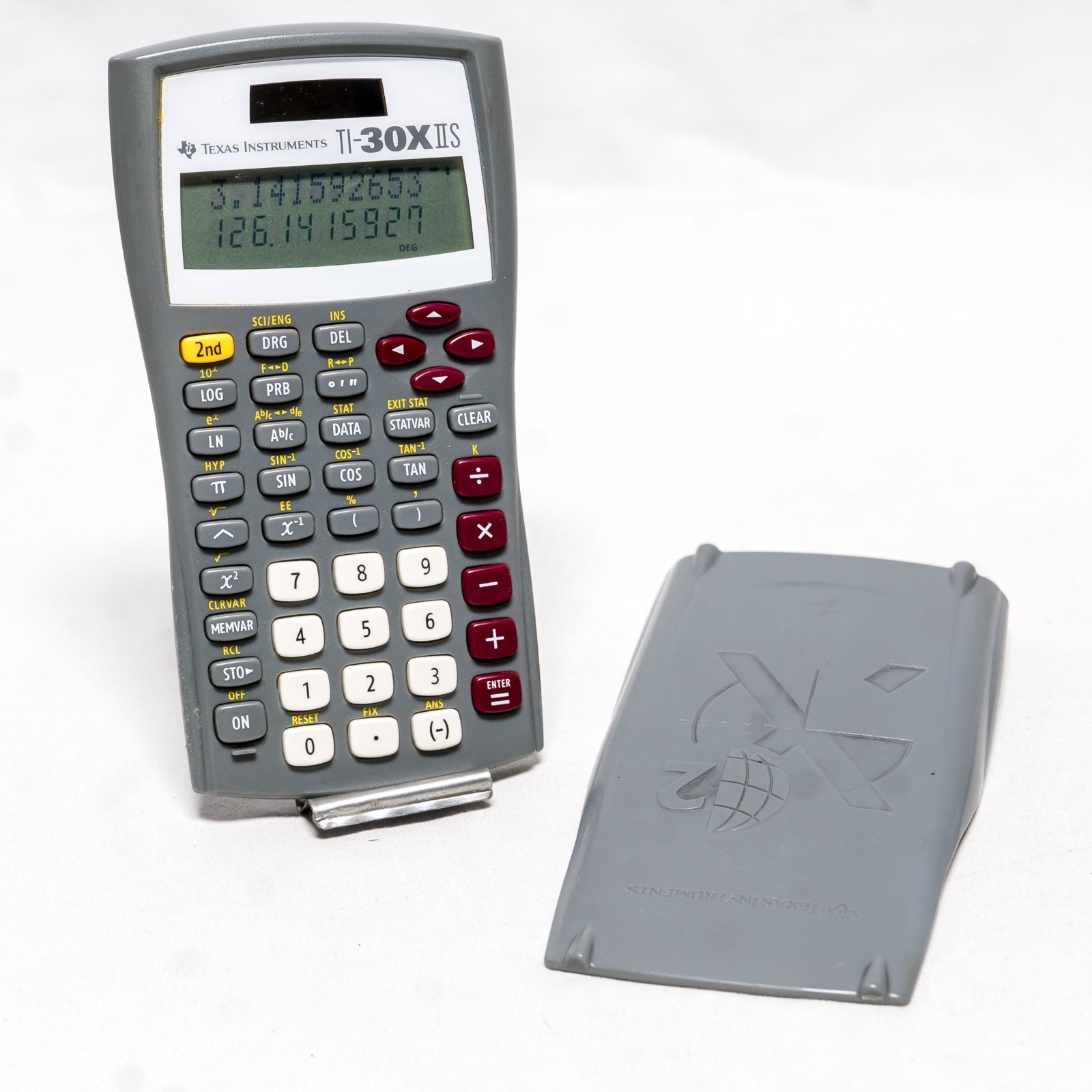 ⭐ Texas Instruments TI-30X IIS Scientific Calculator Solar Gray ~ TESTED WORKS ⭐