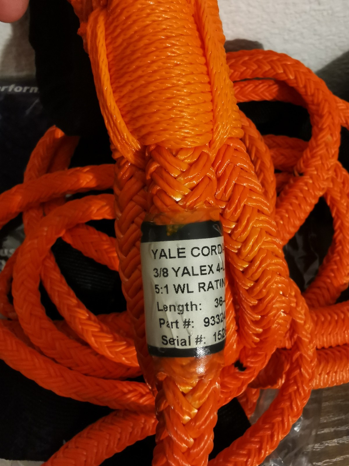 NEW Yale Cordage 3/8″ 4-Leg Adjustable Transformer Sling – 36–48″ – 4,220 lb WLL