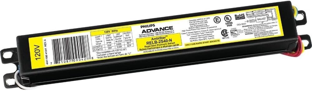 Philips Advance RELB-2S40-N T12 Ballast 120V AmbiStar New