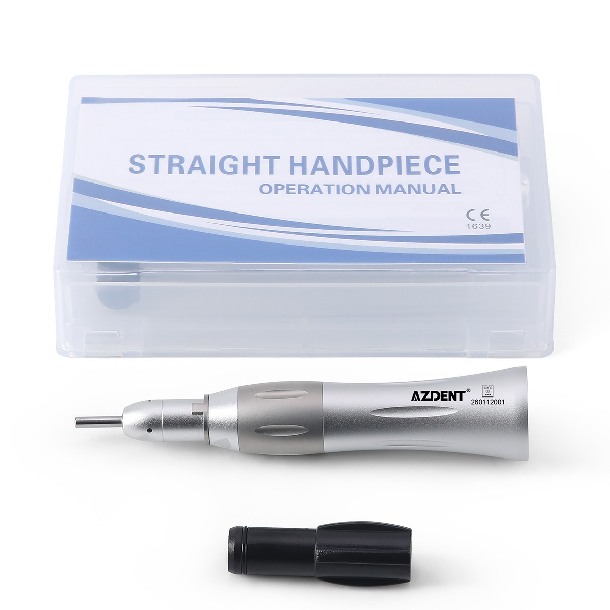 AZDENT Dental 1:1 Low Speed Straight Handpiece External Spray with Oil Nozzle