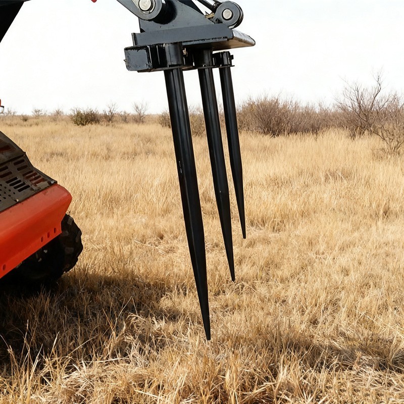 Skid Steer Pitchfork Attachment 955mm, 1000mm Width for Hay Handling