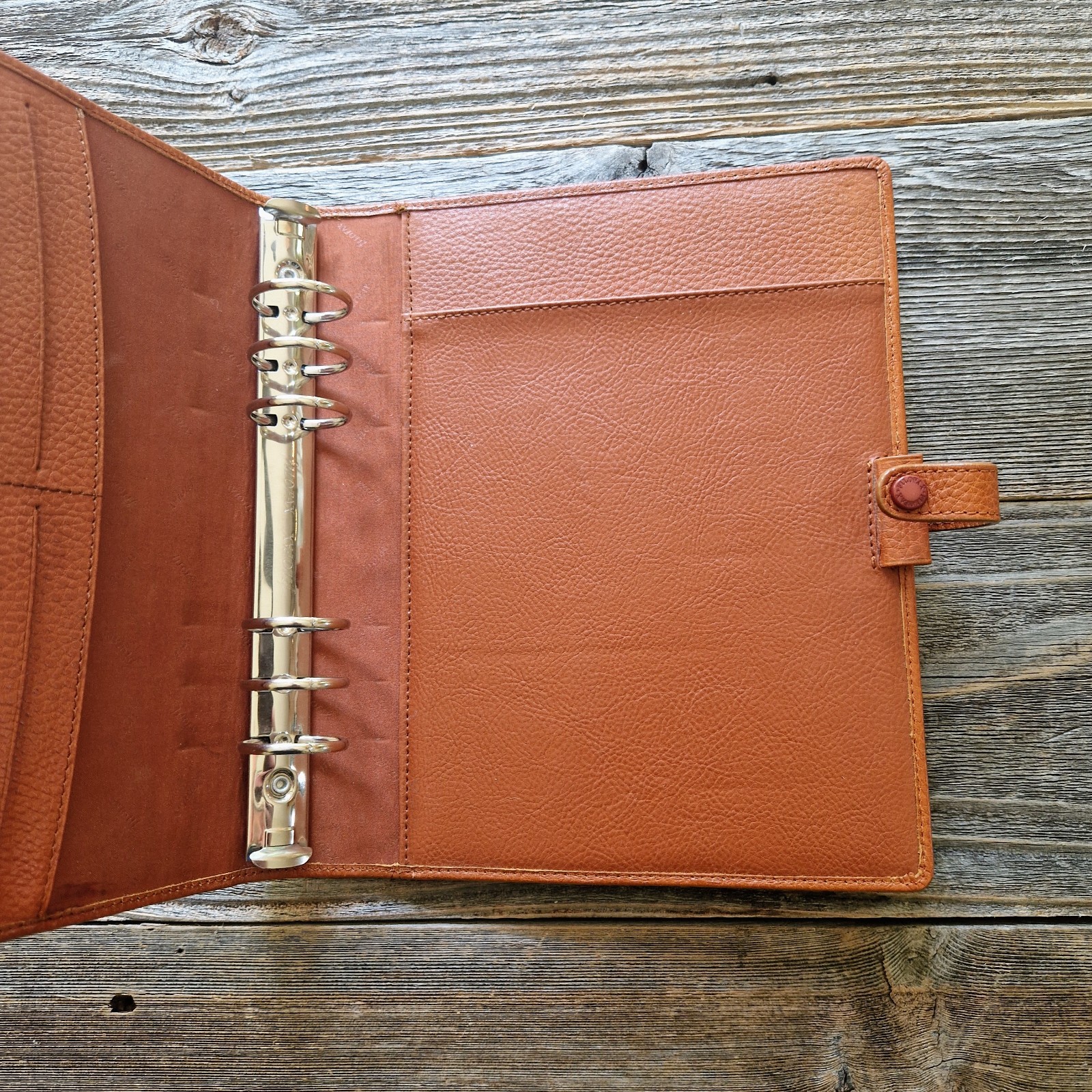 Vintage Filofax Finsbury A5 Organizer Binder Brown Leather (Discontinued Color)