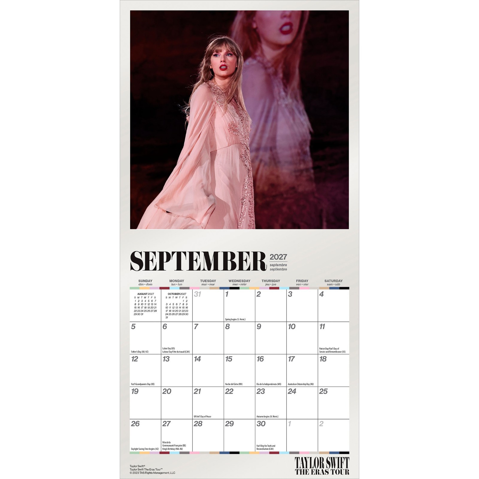 Taylor Swift OFFICIAL | 2027 7×14″ (Hanging) Monthly Mini Wall Calendar