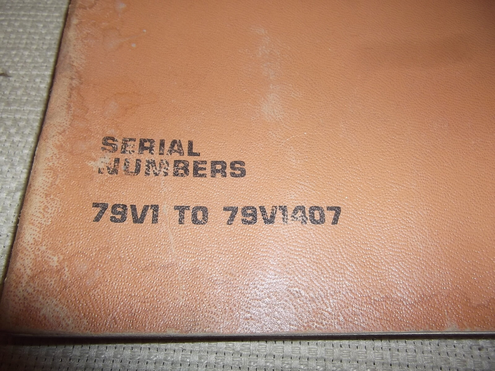 CAT CATERPILLAR 3208 VEHICULAR ENGINE PARTS BOOK MANUAL S/N 79V1-1407