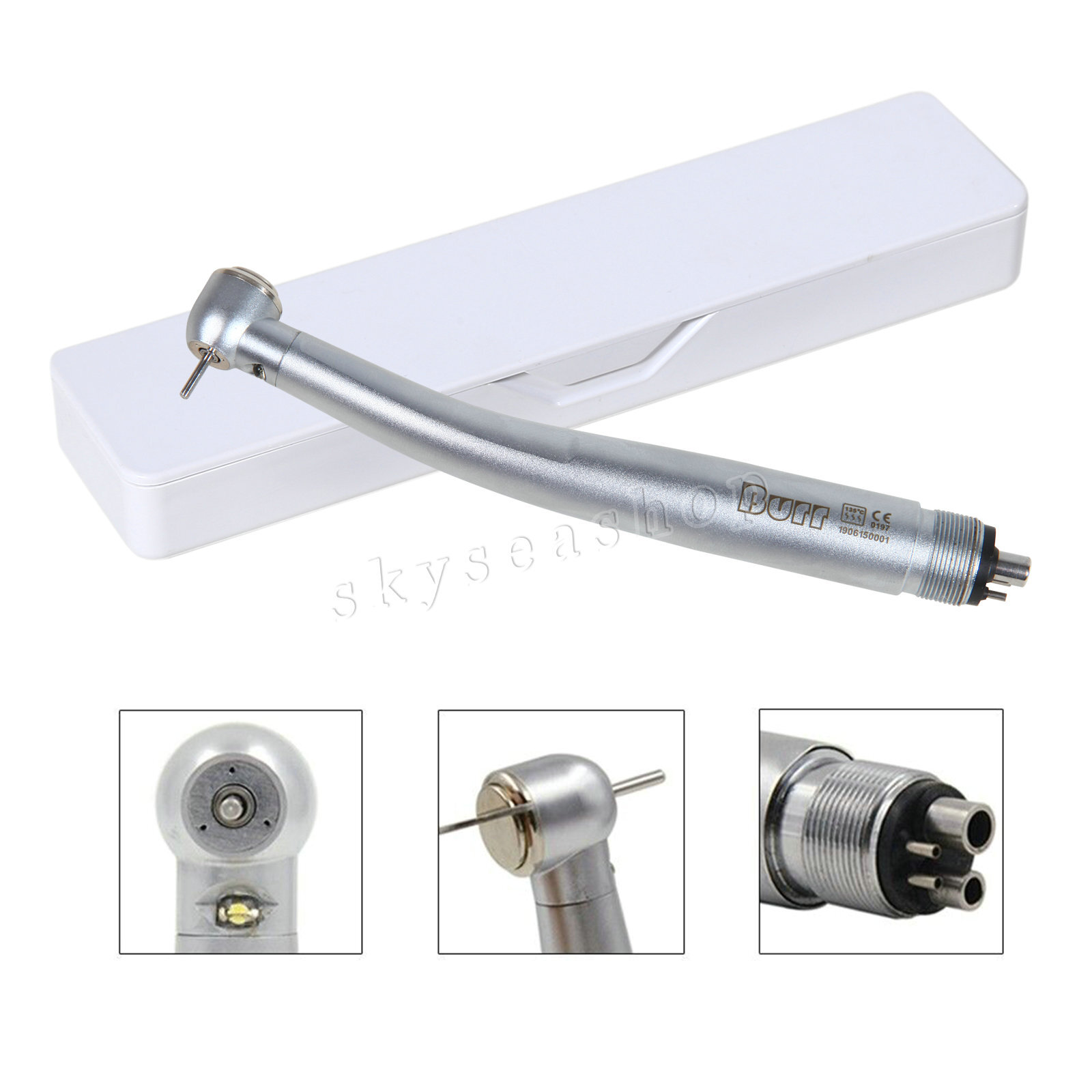 NSK Style Dental Fiber Optic LED E-generator High Speed Handpiece Turbine 4 HOLE