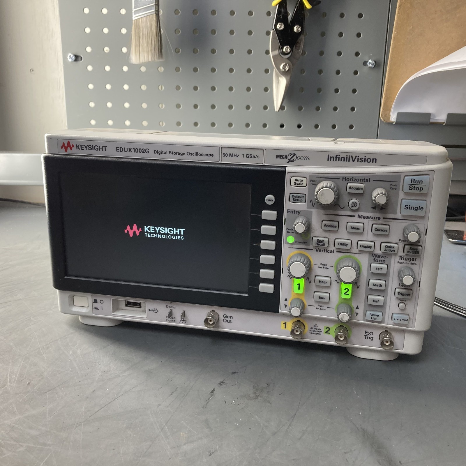 Keysight EDUX1002G Digital Storage Oscilloscope InfiniiVision 50 MHz 2 Channels