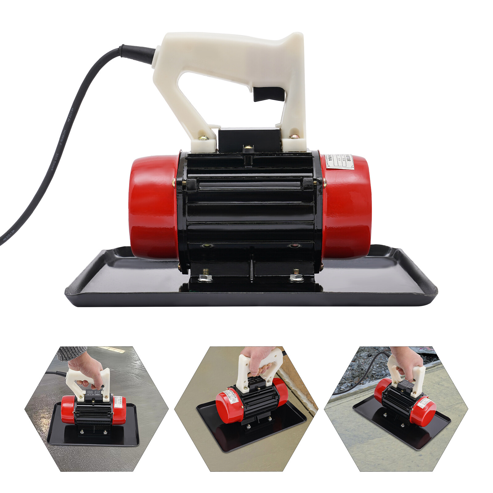 110V 370W Concrete Power Trowel 3500RPM 220LBS Force Cement Finisher US