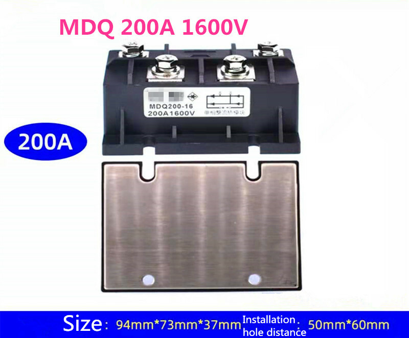 1Pc MDQ100A/200A/300A/400A/500A/1000A 1600V Single Phase Diode Bridge Rectifier