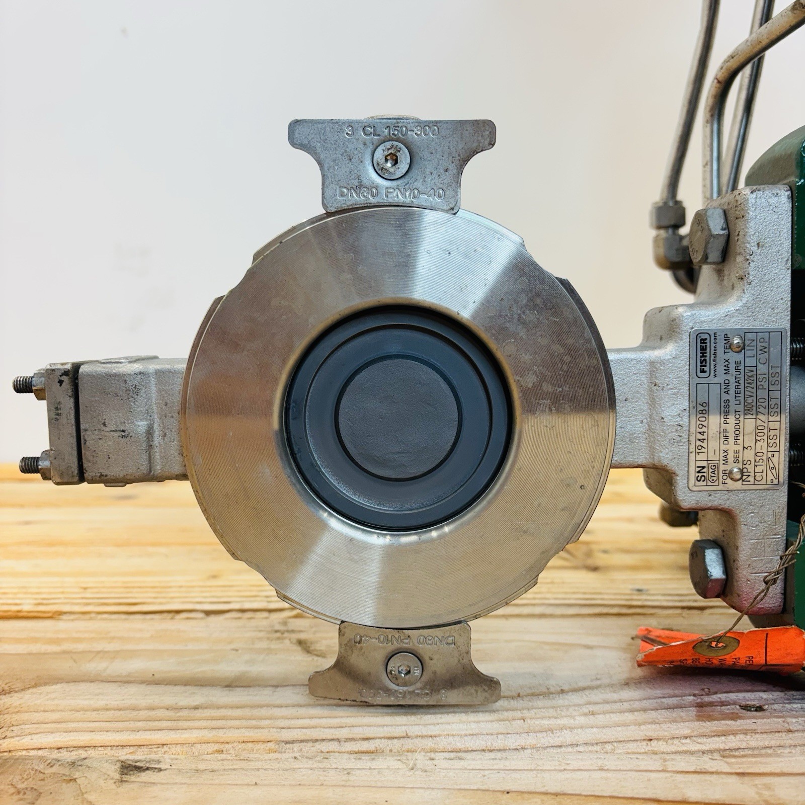 Fisher 8580 3″ CL150-300 High Performance Butterfly Valve w/ 1052 Actuator – New