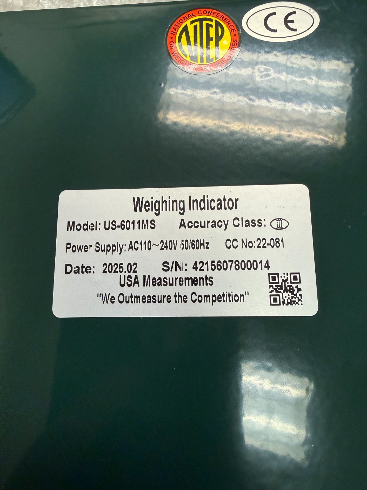 Usa Measurements US-6011MS Digital Indicator 110-240v-ac UNIT ONLY