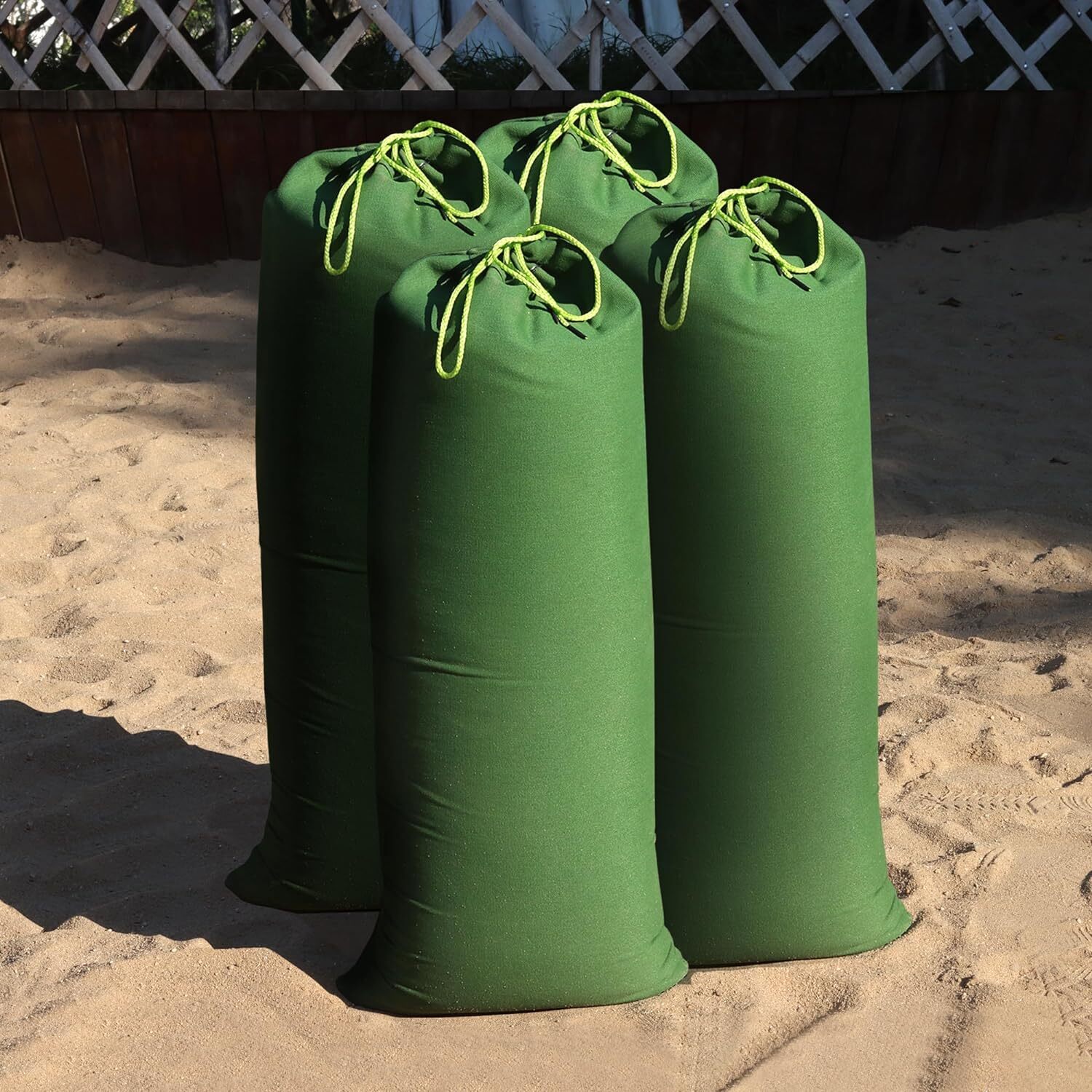 Betus Heavy Duty Sandbags for Flooding 28»x12» Water Barrier Canvas Bags 4pcs