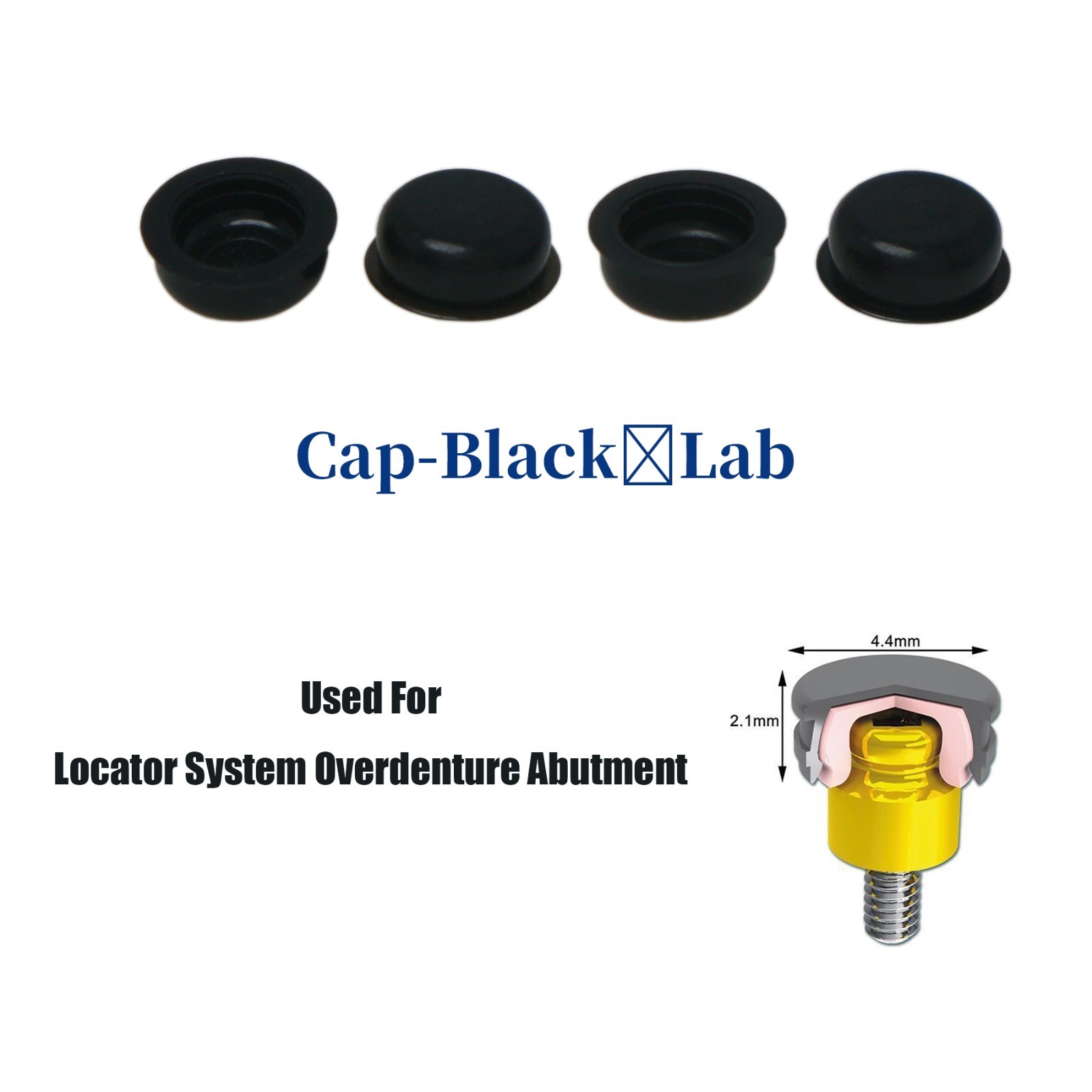 US Overdenture Retention Male Processing Cap For Locator Abutment System Inserts