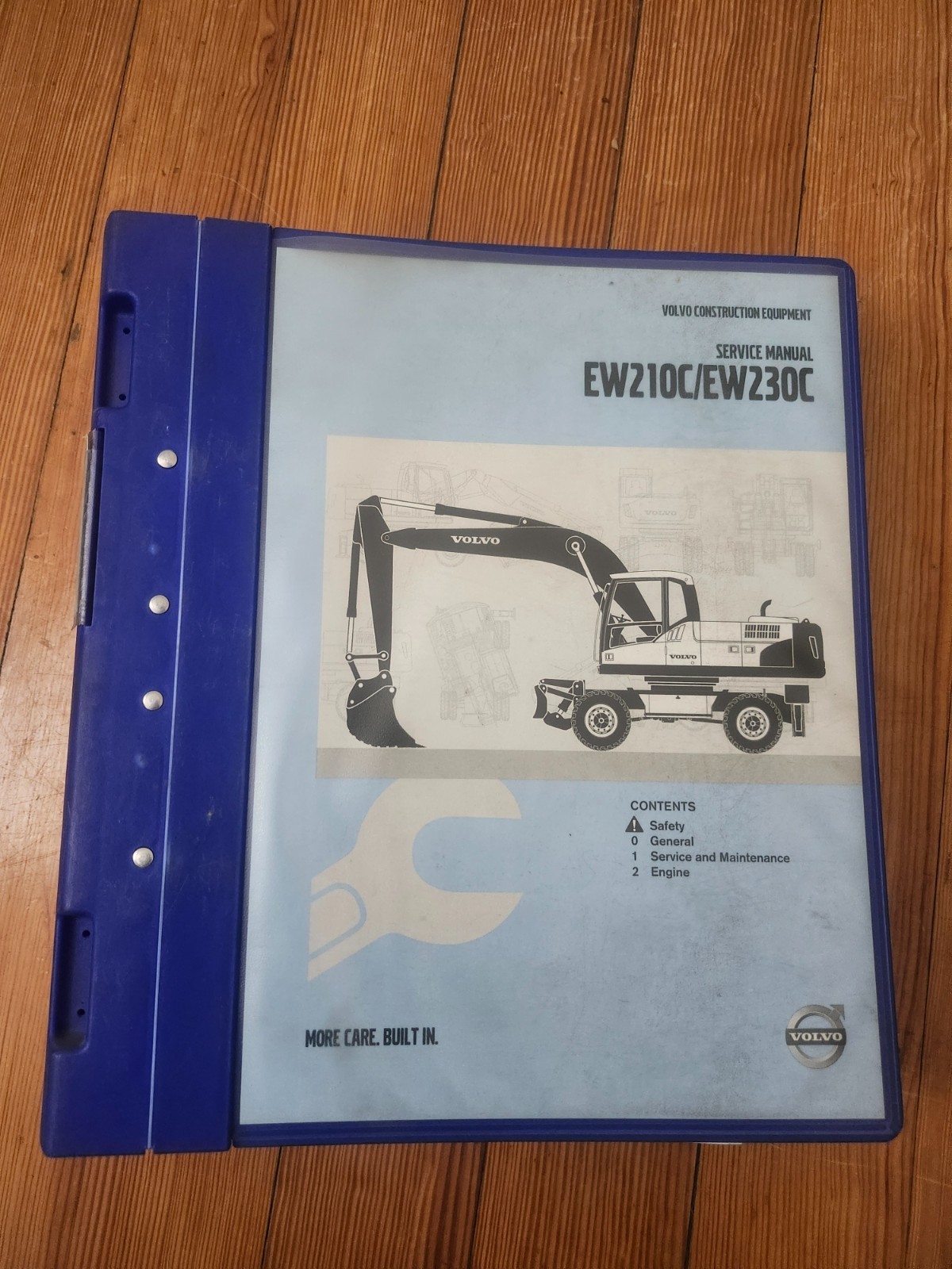 VOLVO EW210C EW230C Excavator Service Shop Repair Manual Book Set 1- 4