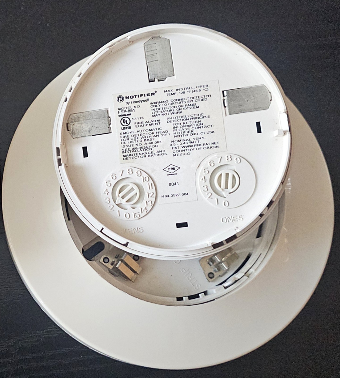 Set of 6 Notifier Detectors(Used): FSP-851 (3) /FSP-851R /FST-851 /FSI-851