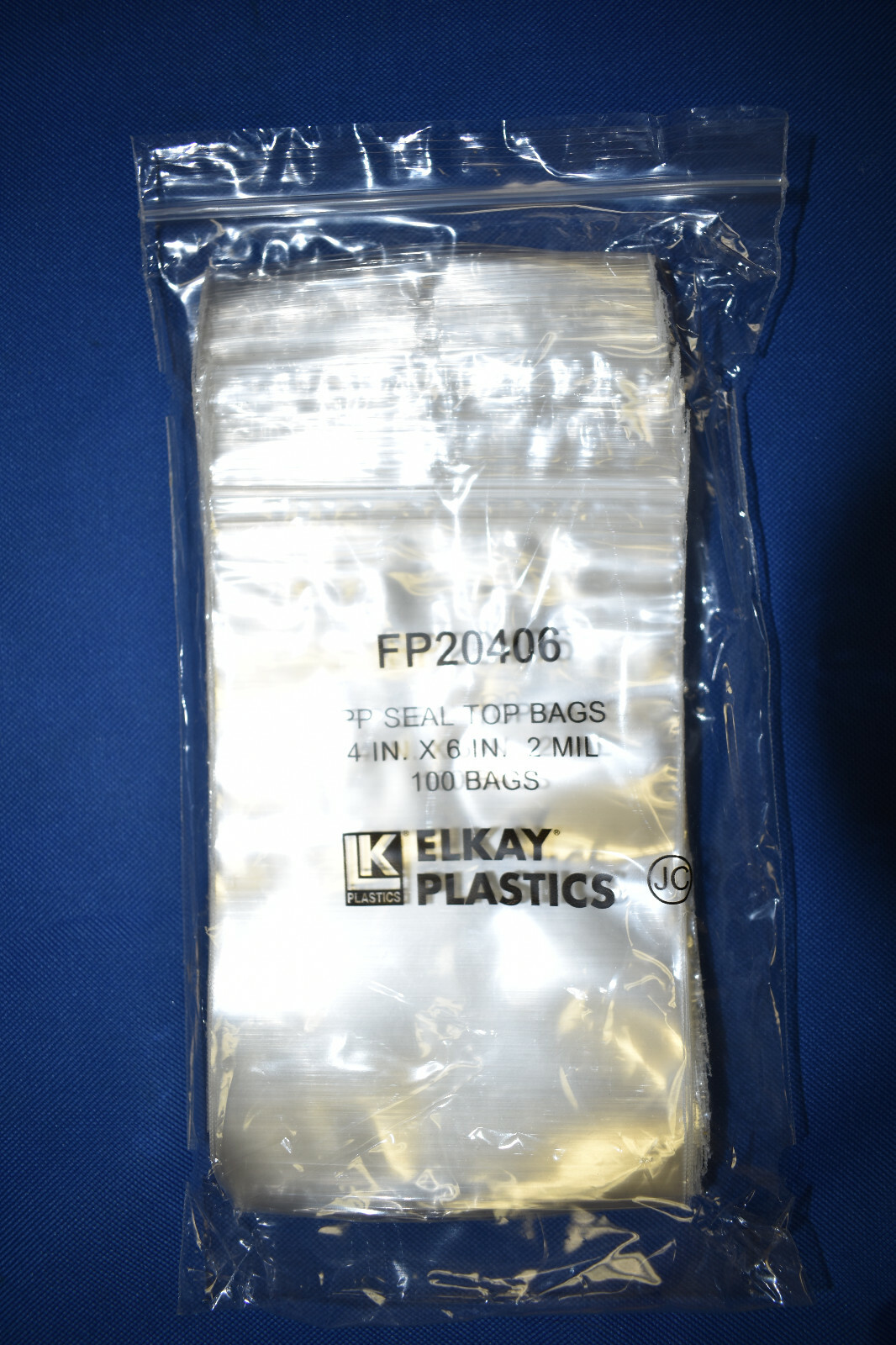 Elkay Plastics Cello Reclosable Polypropylene Ziplock Top Hang Hole Bags 2Mil