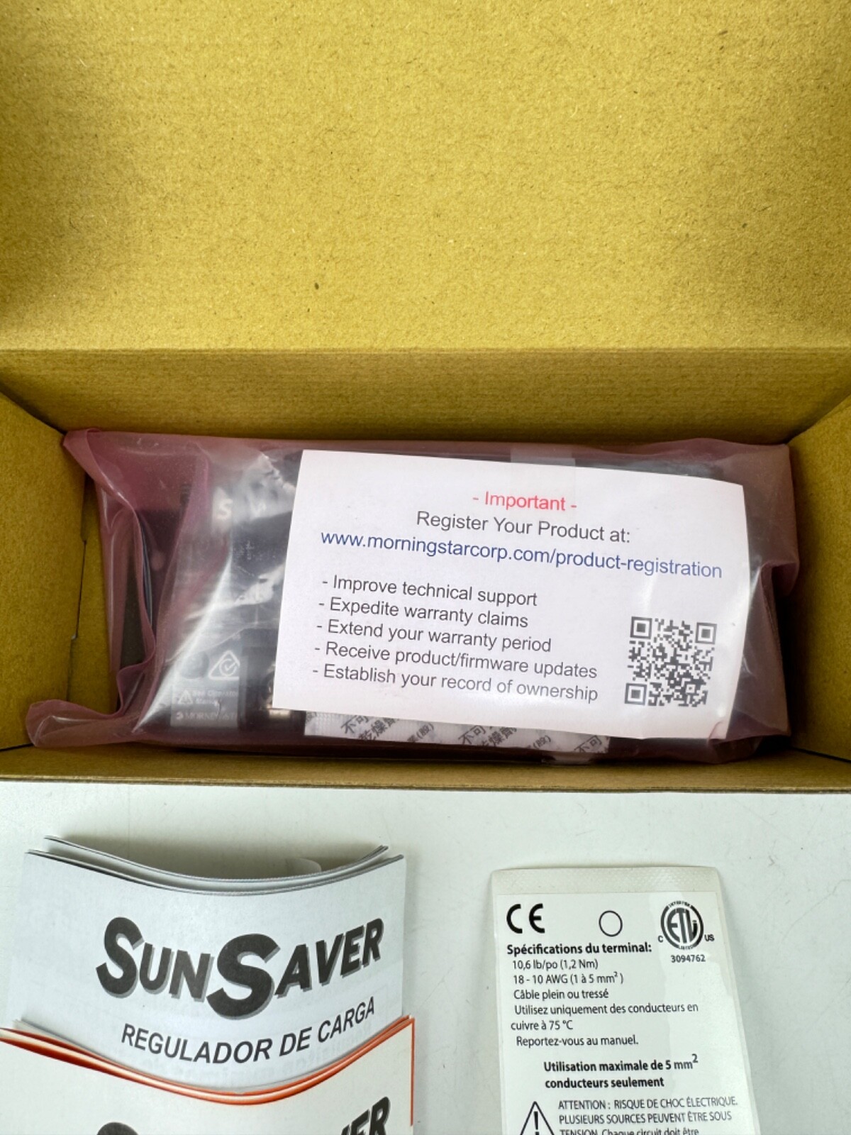 MORNINGSTAR SUNSAVER SOLAR CONTROLLER SS-10L-12V *BRAND NEW*
