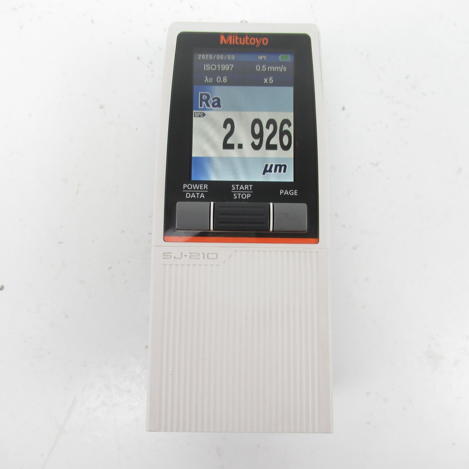MITUTOYO SJ-210 PORTABLE SURFACE ROUGHNESS TESTER W/
