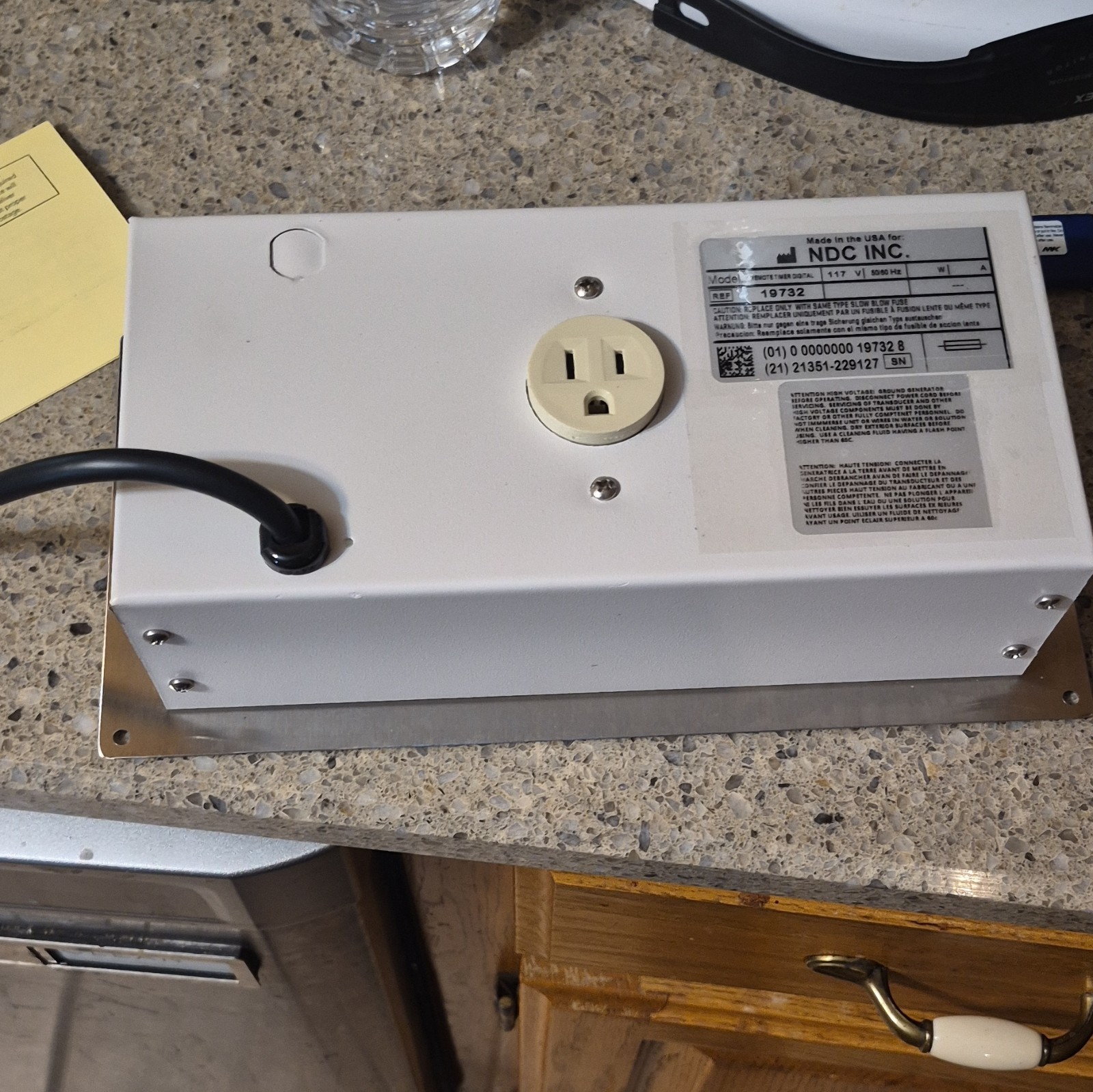 NDC INC. 19732 Quala Sweep 5300R Step-Down Transformer 117V 60Hz Timer