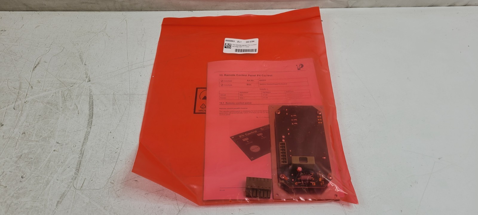 Fischer Panda Remote Control Panel P4 0000553 ZL1 DD-C04 NEW