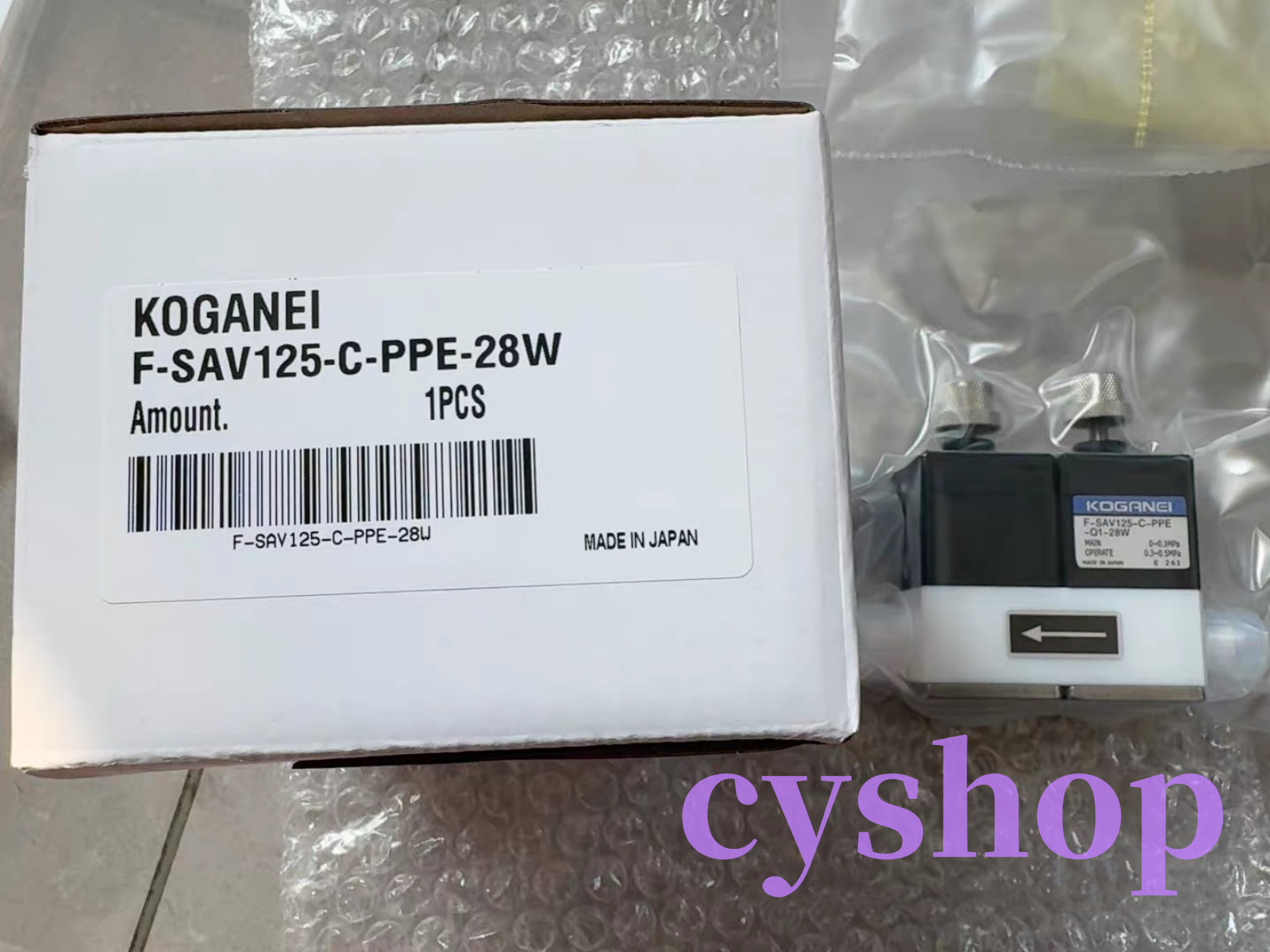 1PC Brand New KOGANEI F-SAV125-C-PPE-28W valve Fast Ship via FedEx or DHL