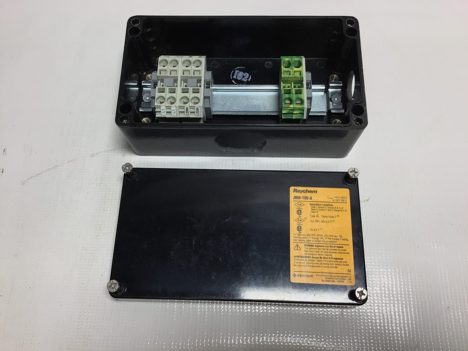 Raychem JBM-100-A Junction Box Type 4X Temp Code T