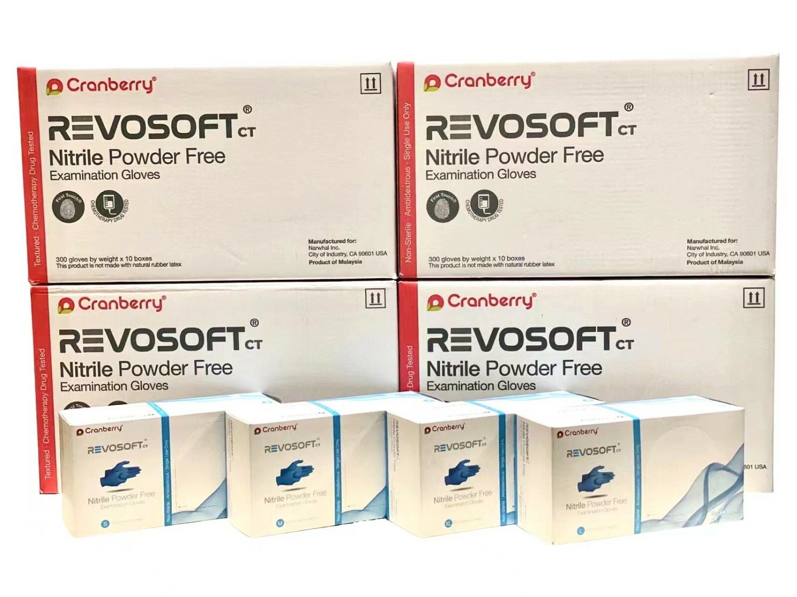 Cranberry RevoSoft ct Nitrile Powder Free Examination Gloves 33700 Series