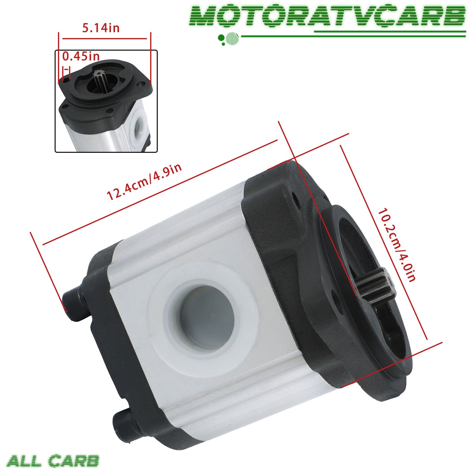 ALL-CARB Hydraulic Pump For Bobcat 653 7753 751 753 763 773 6650678 6667723