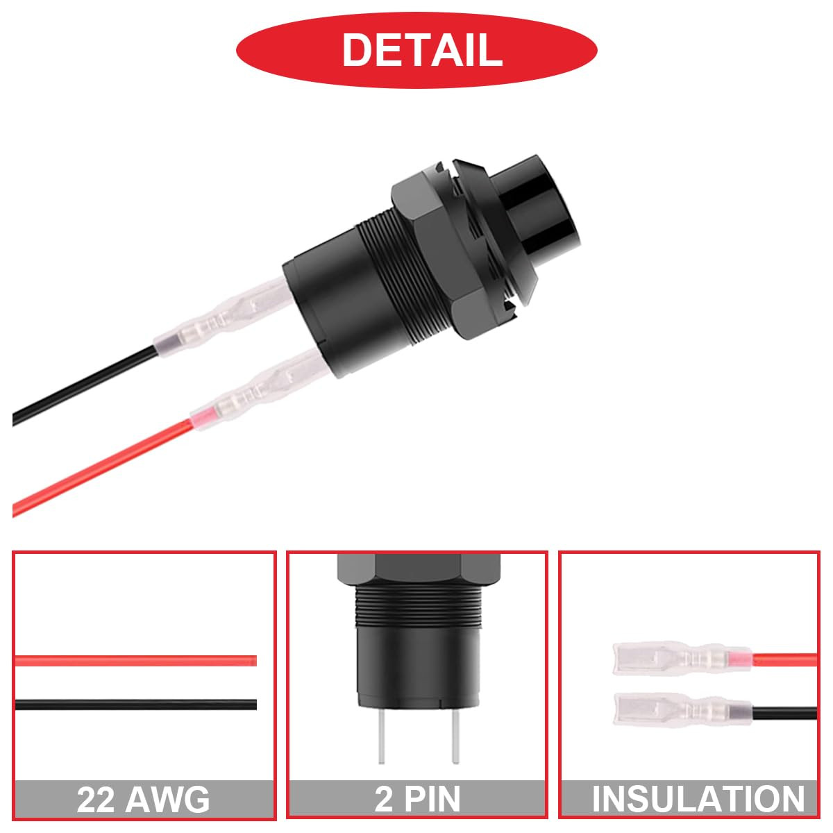 12Pcs 12Mm Black Mini round Latching Push Button Switch AC 250V 1.5A 125V 3A on