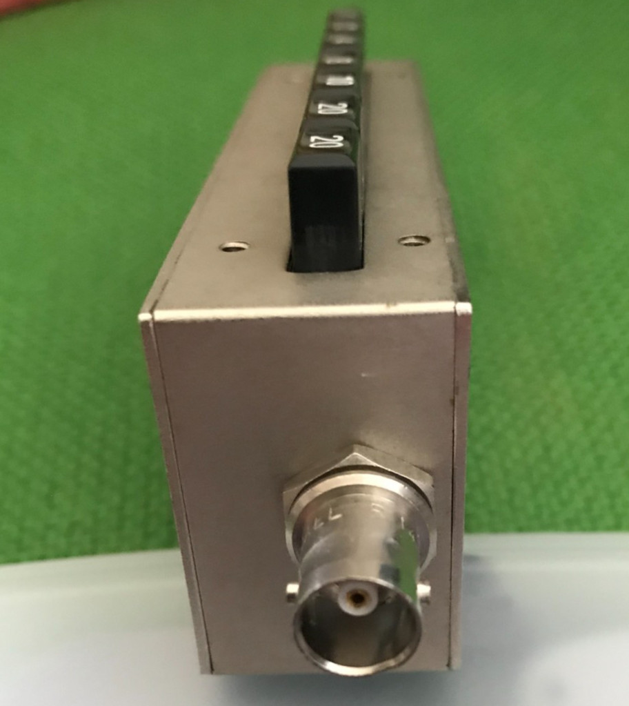 JFW 50B-001 50 Ohm Pushbutton Attenuator DC-750 MHz 0-65dB x 1dB |