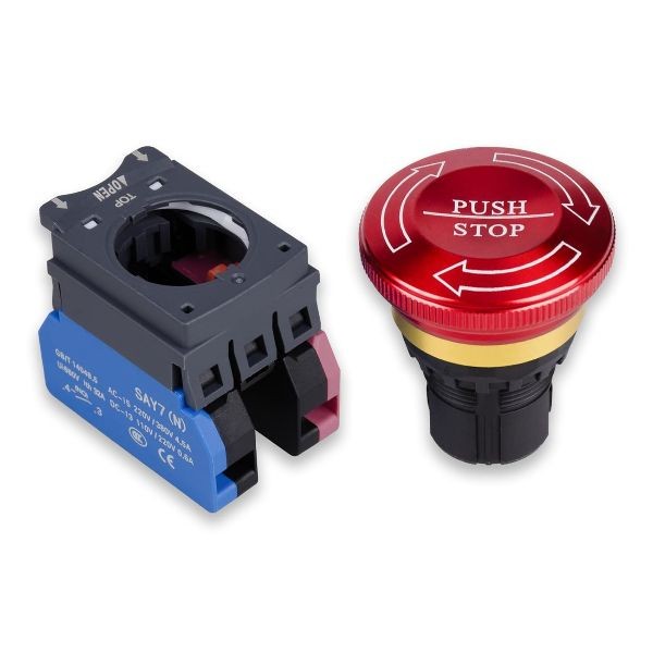 Emergency Stop Button 32A 440V Latching Push Button Switch