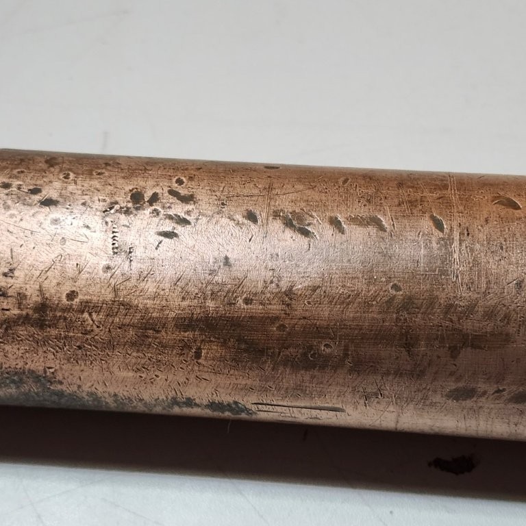 2-1/4″ x 16″ Copper Round Bar Stock New Old Stock as Shown Weight of 20.50 Lbs.