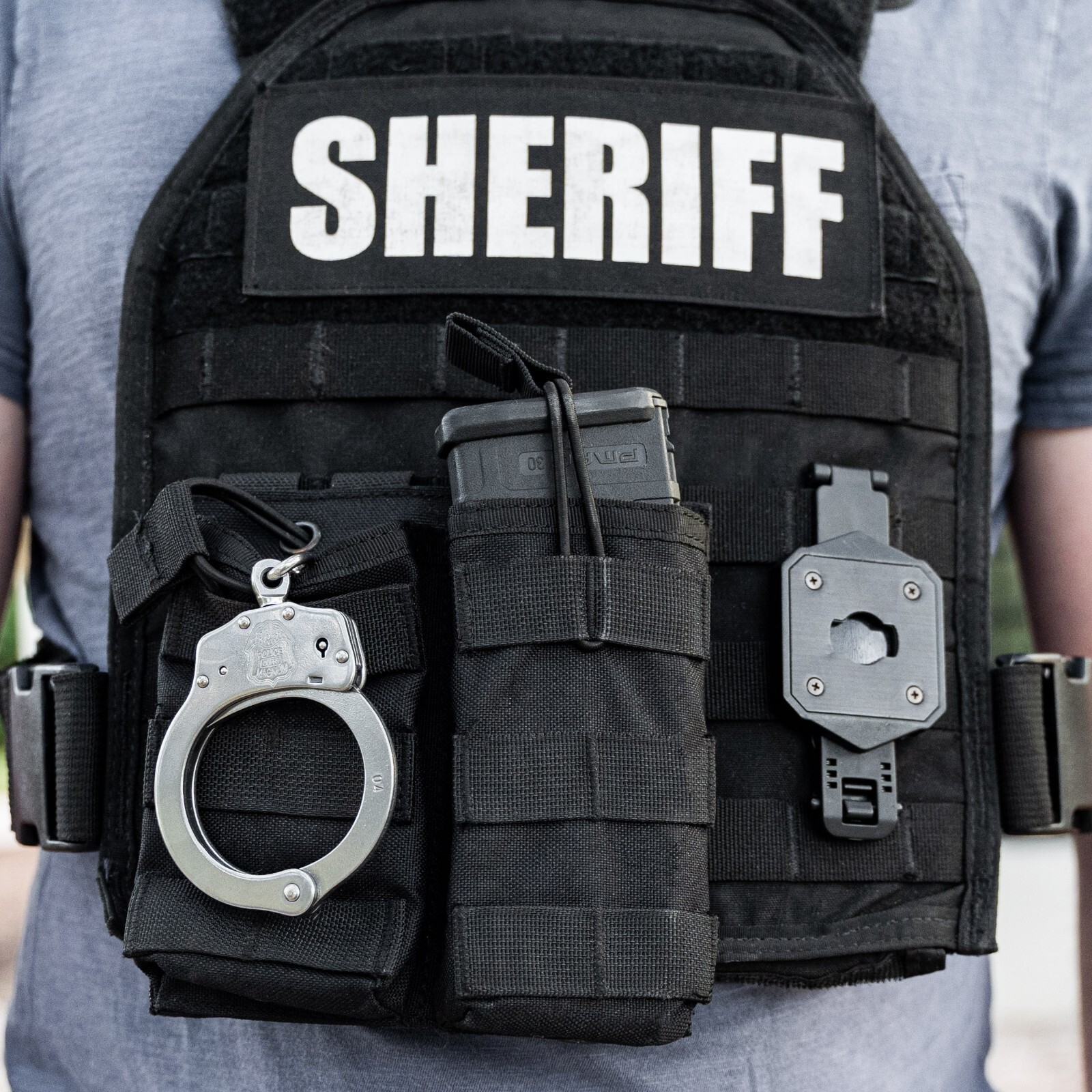 Police Magnum Stainless Steel Heavy Duty Handcuffs-Law enforcement security gear