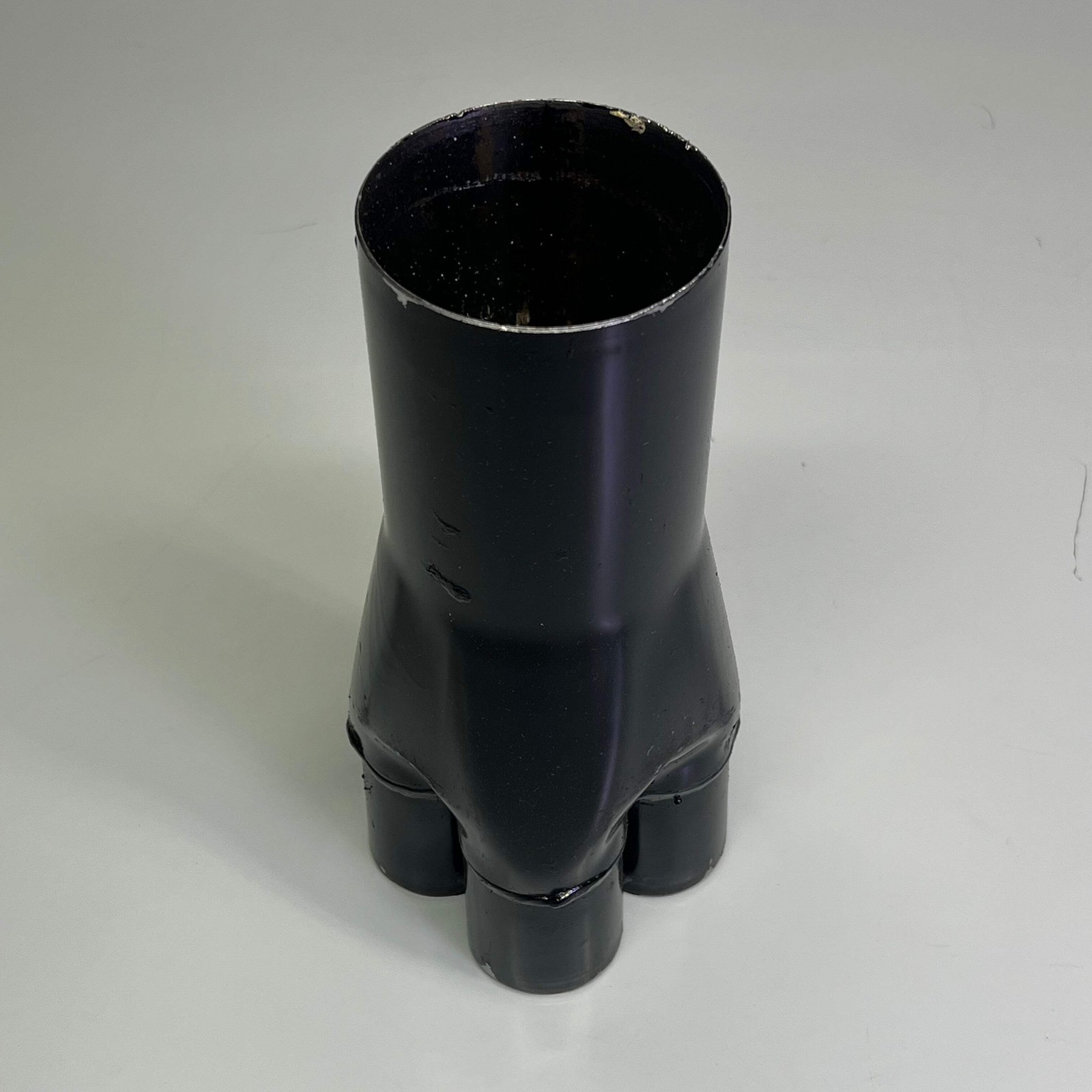 SCHOENFELD Steel Slip-On Collector 1-7/8 3-1/2″ Outlet 9″ Long Black SCHSO83541