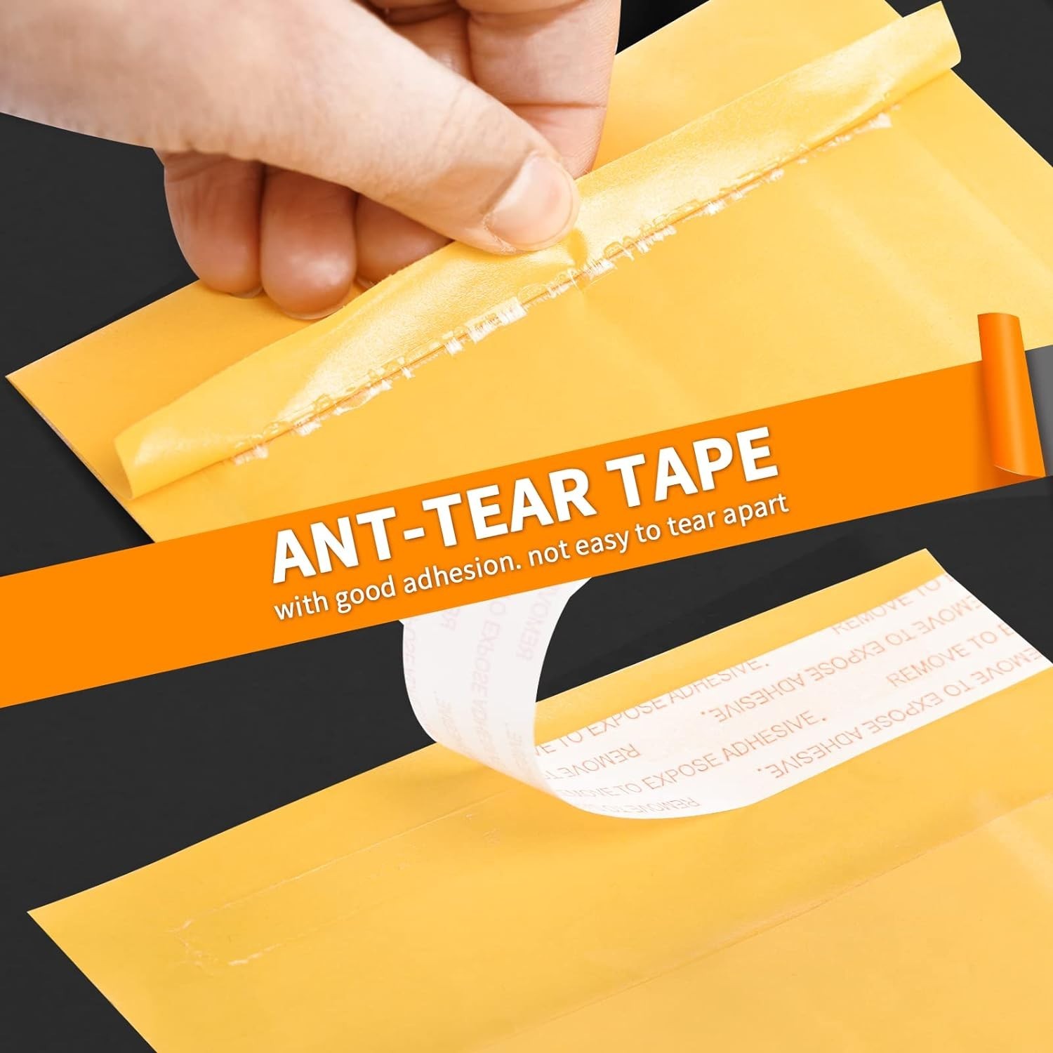 Yellow Kraft Bubble Envelopes 6×9 Inch with Strong Adhesive for Secure Transit