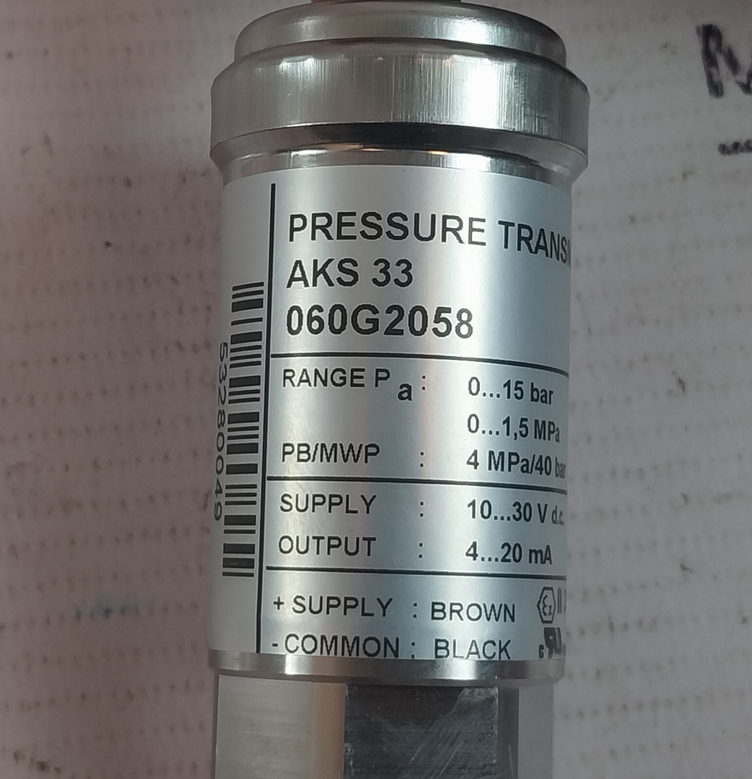 Danfoss 060G2058 Pressure Transmitter -40 -85°C