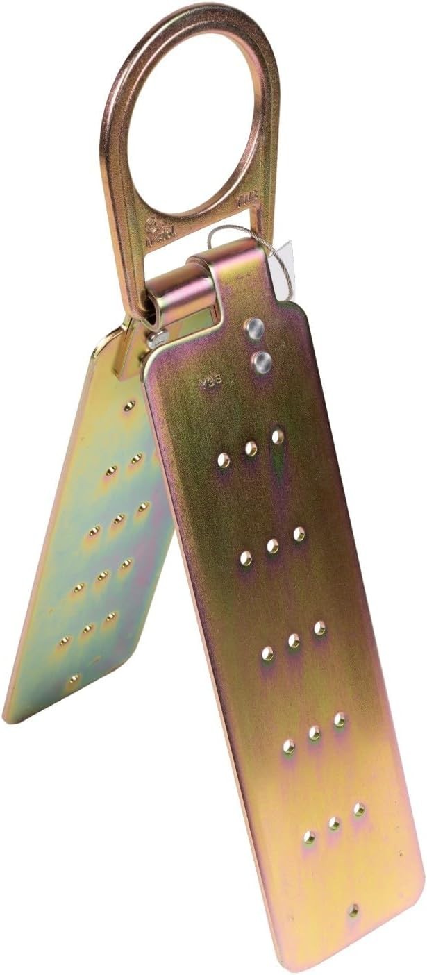Steel Roof Anchor Bracket Reusable Fall Protection OSHA ANSI Compliant
