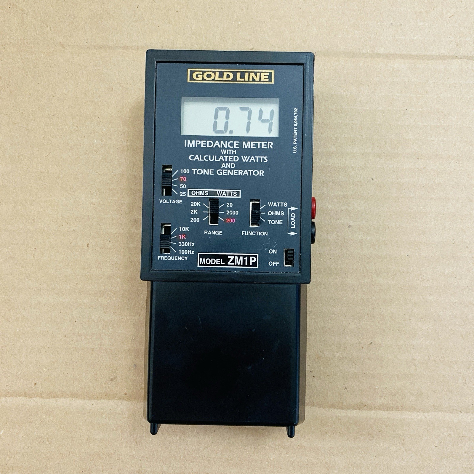 Goldline ZM1P Impedance Meter with Overload Protection – Meter Device ONLY