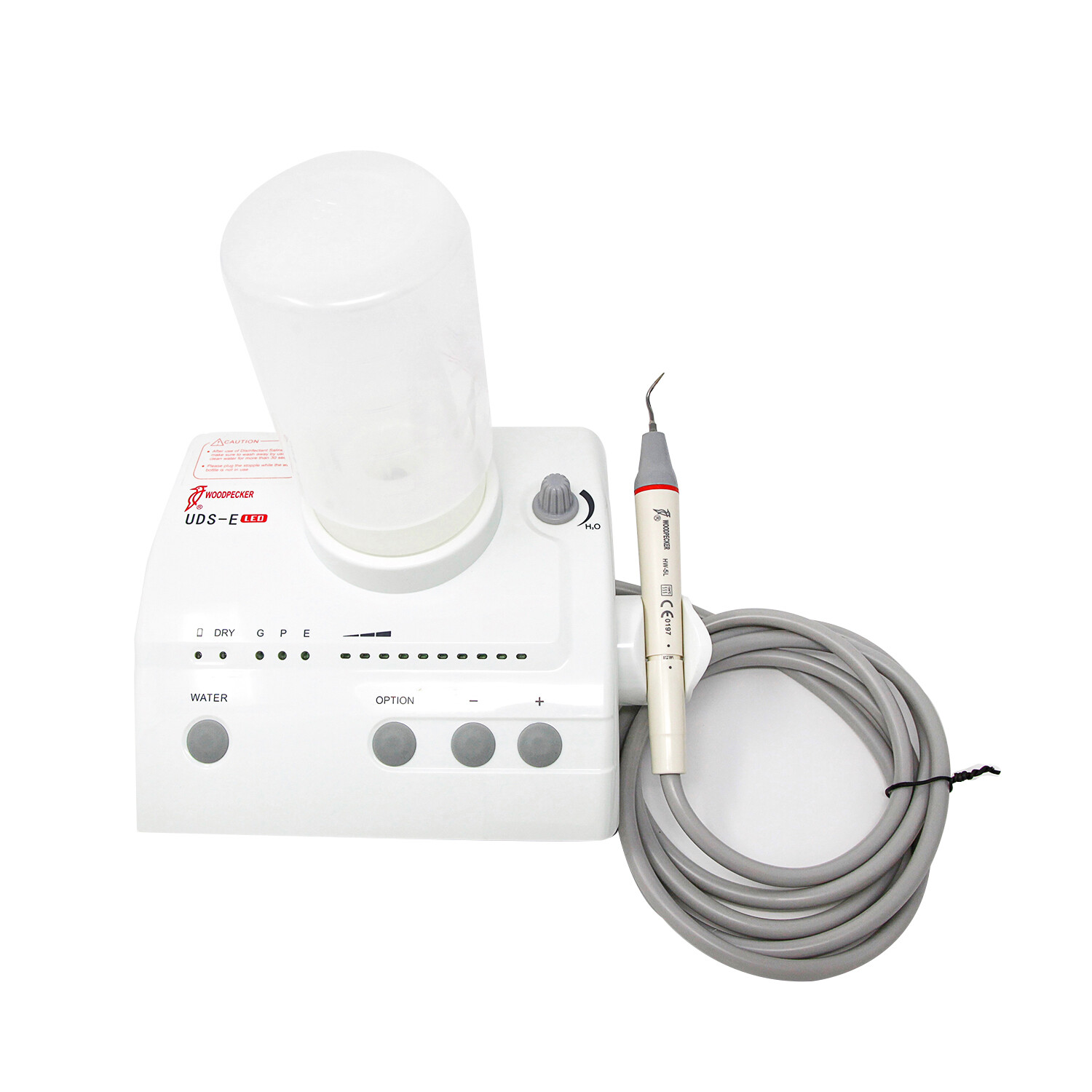 Original Woodpecker UDS-E LED Ultrasonic Piezo Scaler EMS HW-5L Handpiece 8 Tips