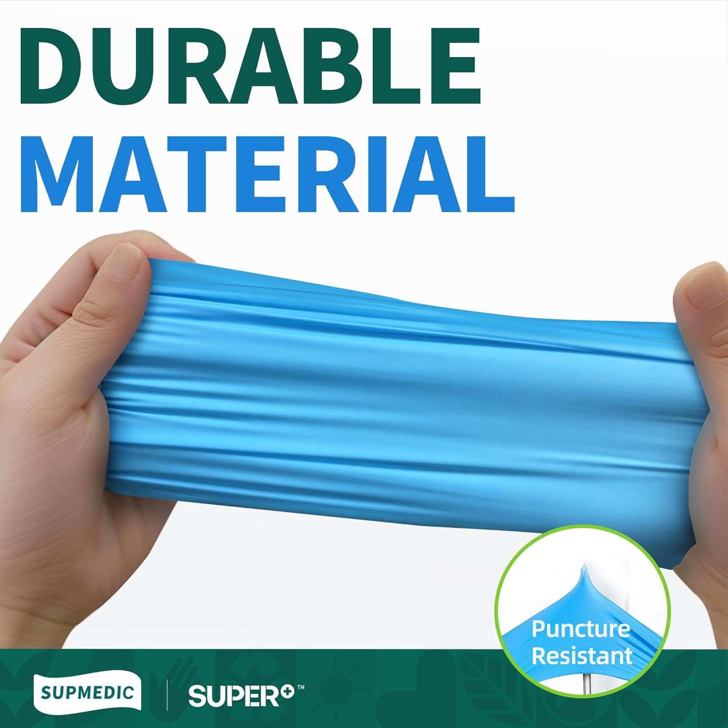 Supmedic Vinyl Disposable Exam Gloves, 4Mil Powder-Free Latex-Free Food Grade Co