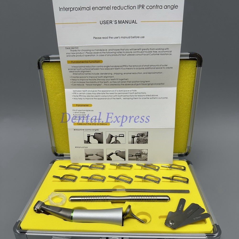 Dental Orthodontic Interproximal Enamel Reduction Strip Handle Kit IPR System