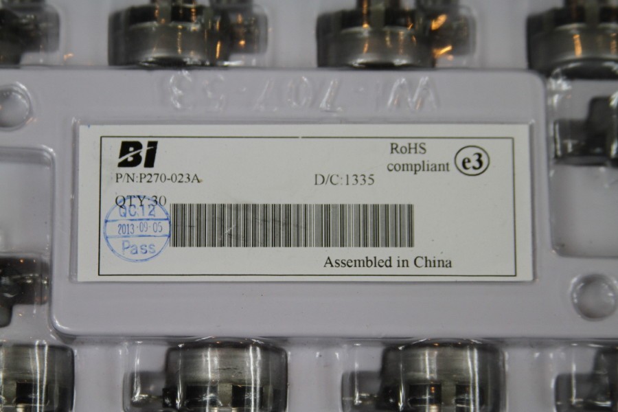 NEW GENUINE BI TECHNOLOGIES P270-023A 100 OHM PANEL POTS ROTARY POTENTIOMETER