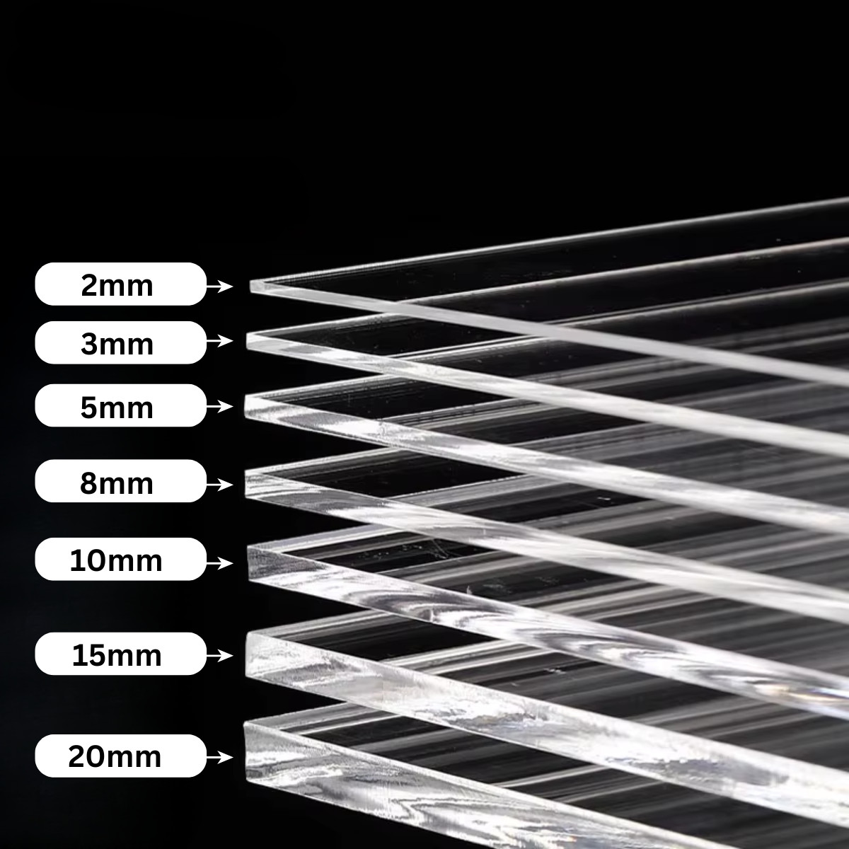 Acrylic Plexiglass Plastic Sheet – 1/8″ Thick – Silver Mirror – 24″ x 24″