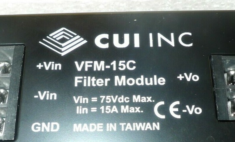 NEW CUI INC Filter Module 75VDC Max 15A Max VFM-15C
