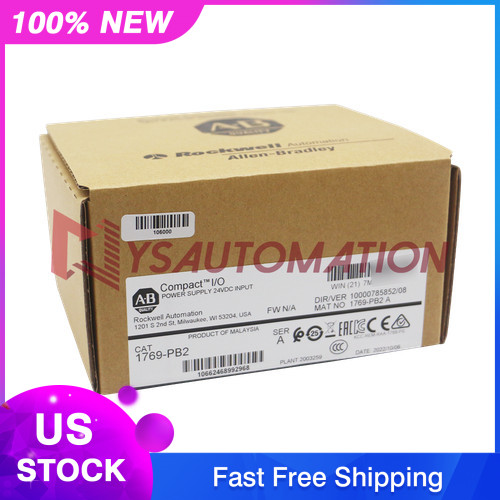 Factory Sealed Allen-Bradley 1769-PB2 CompactLogix DC 2A/0.8A Power Supply