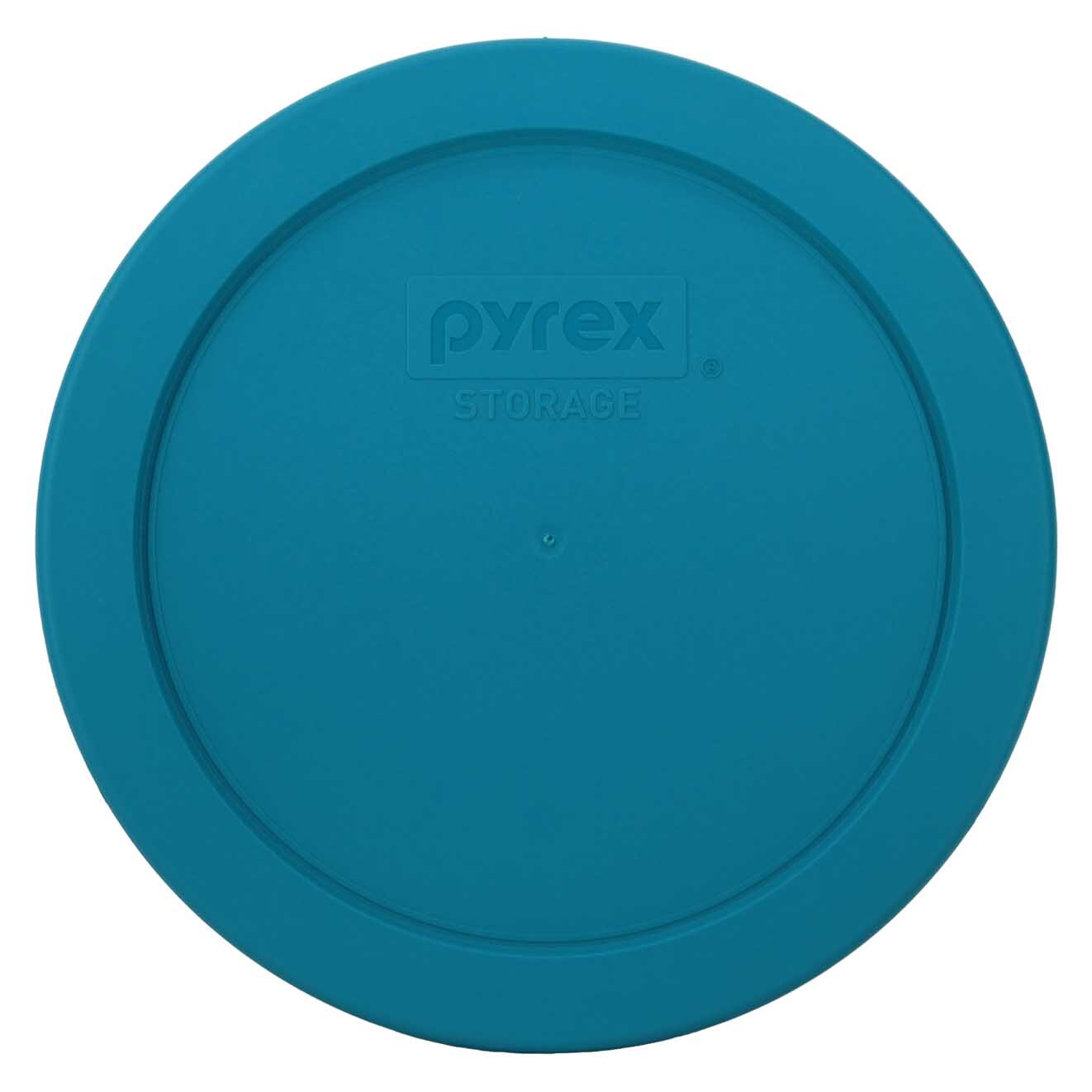 Pyrex 7201-PC 4-Cup Adriatic Blue Food Storage Replacement Lids (2-Pack)