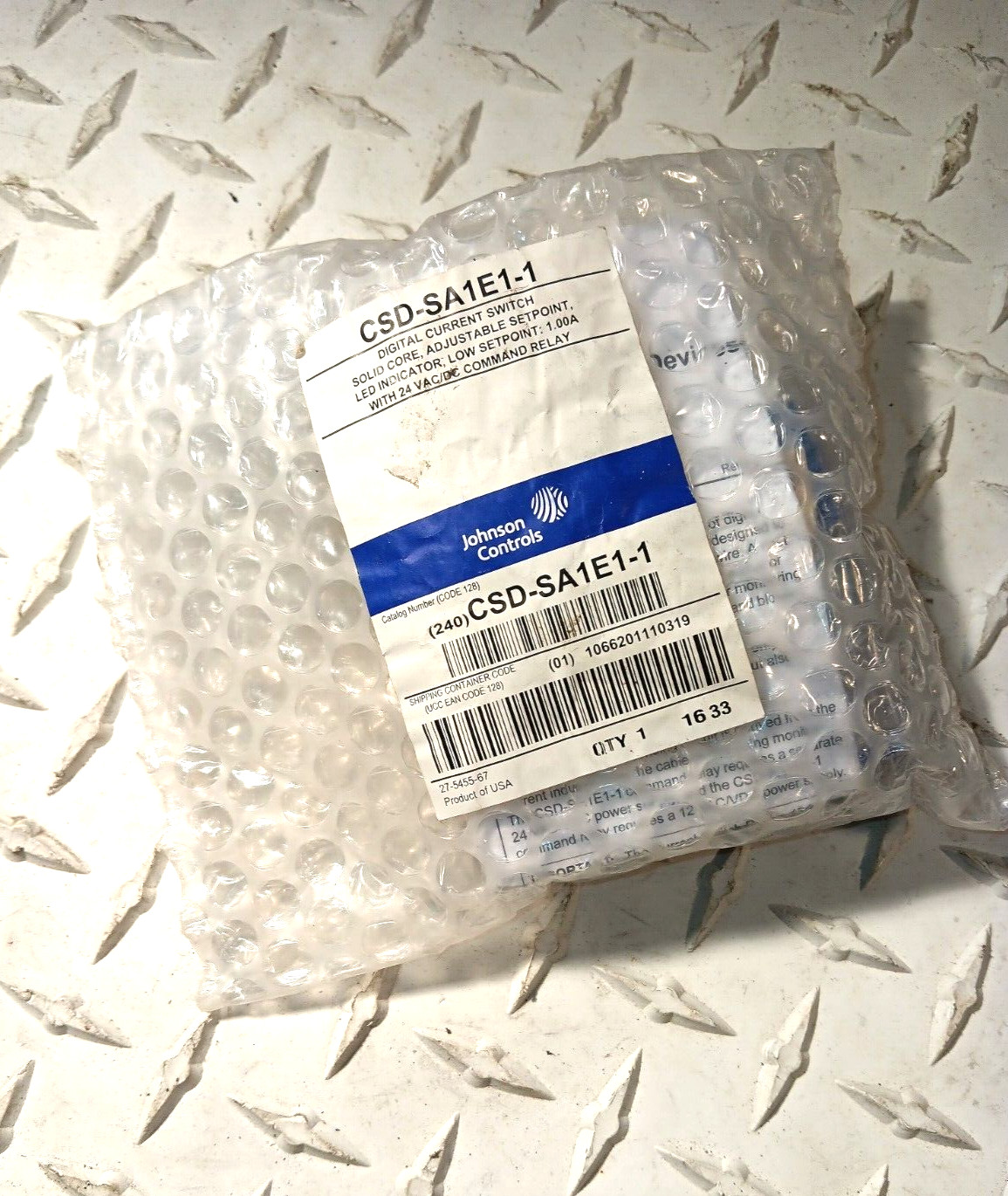CSD-SA1E1-1 Johnson Controls Digital Current Switch Solid Core