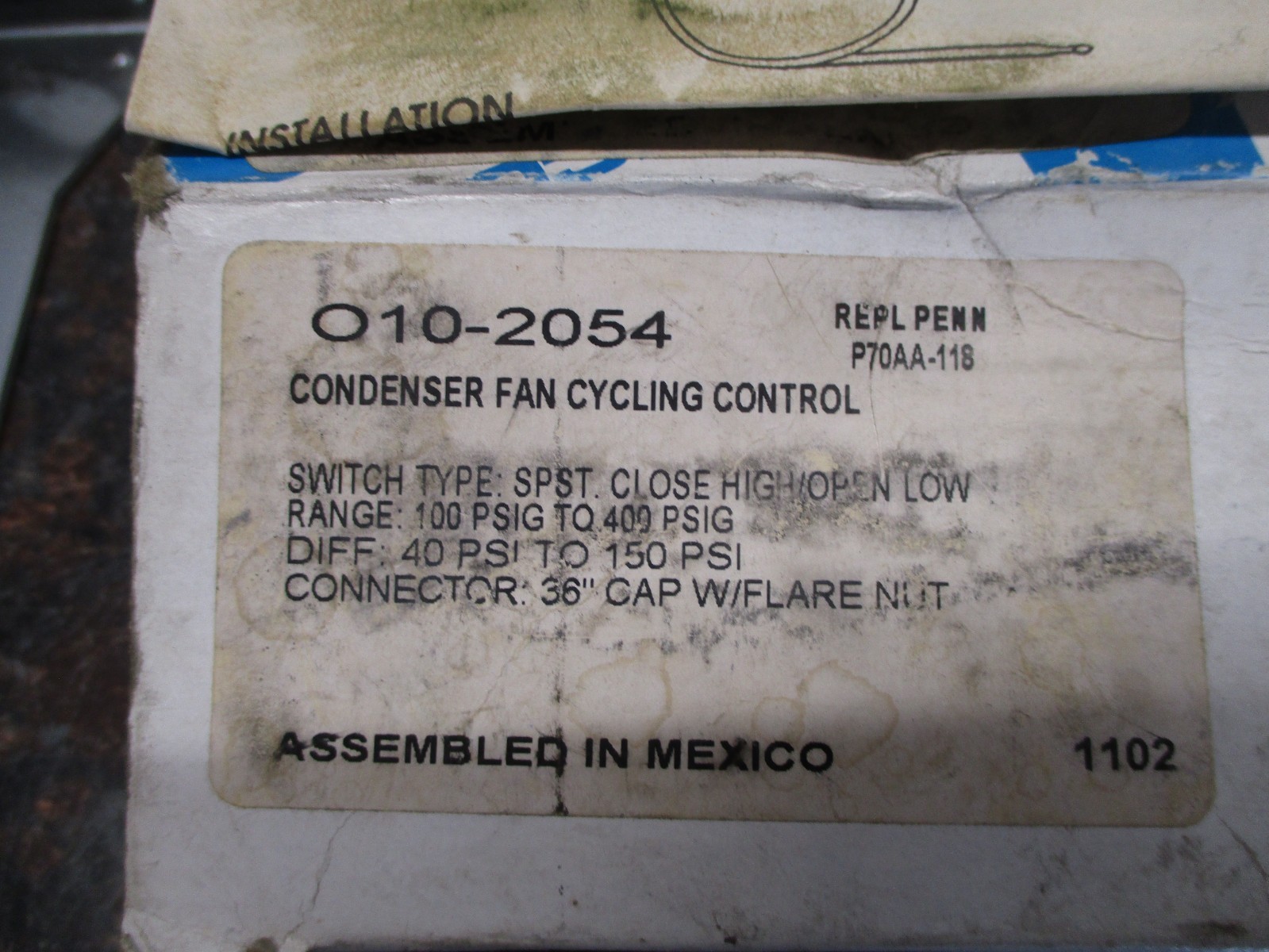 RANCO O10-2054 Condenser Fan Cycling Control (010-2054) FREE SHIPPING