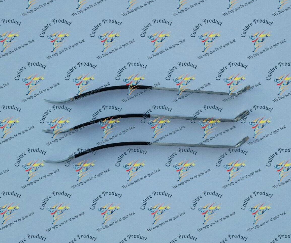 3Pcs PCL Standard Ligament Coated Insulated Retractor Tibia Knee Orthopedic